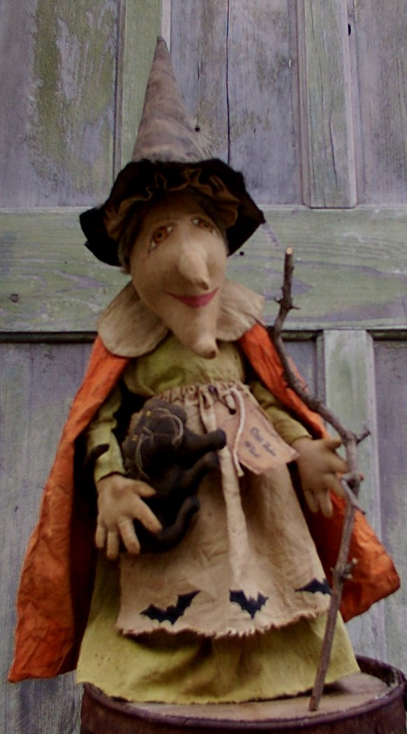 Sale Halloween Epattern-not Doll Primitive Patty Pumpkin Witch -   Canada