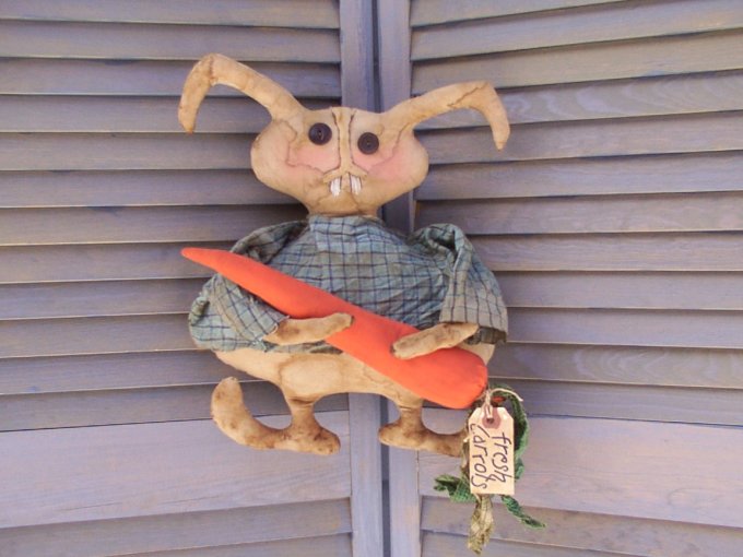 Prim Peter Bunny & Grubby Carrot Pattern